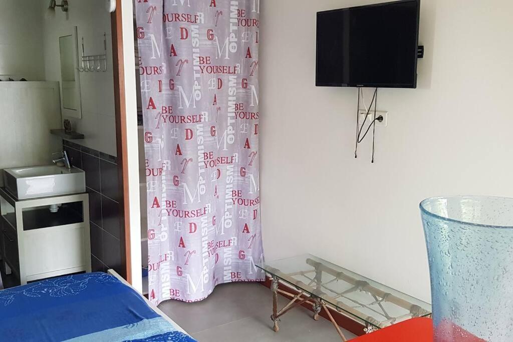 לה דיאמנט Studio Moderne Climatise Avec Jardin, Plage A Pied מראה חיצוני תמונה